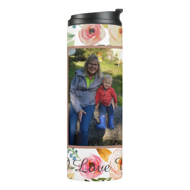 personalized grandma photos thermal tumbler (Rotated Left)