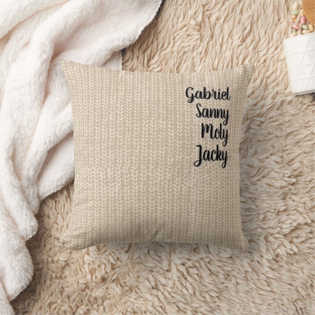 Personalized Grandma Pillow with Kids’ Names Gift (Blanket)