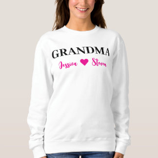 Personalized Grandma Script Sweatshirt