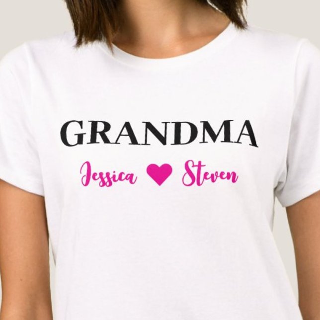 Personalized Grandma Script T-Shirt (Personalized Grandma Script T-Shirt)