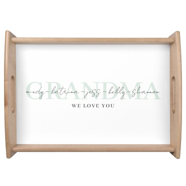 Personalized Grandma Serving Tray (Front)