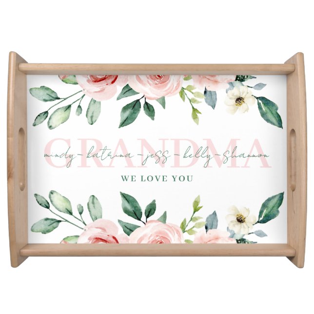 Personalized Grandma Serving Tray (Front)