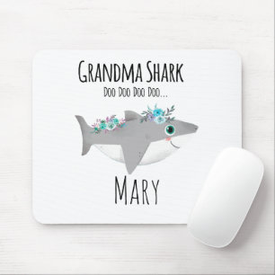 Personalized Grandma Shark Doo Doo Doo Mouse Pad