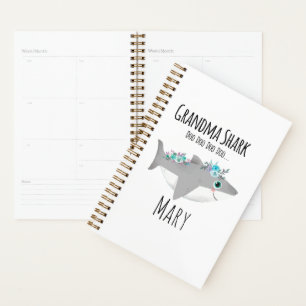 Personalized Grandma Shark Doo Doo Doo Planner