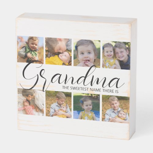Personalized Grandma The Sweetest Name There Is Wooden Box Sign