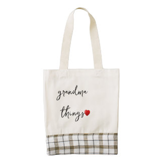 Personalized Grandma Things Bag – Unique Gift for 
