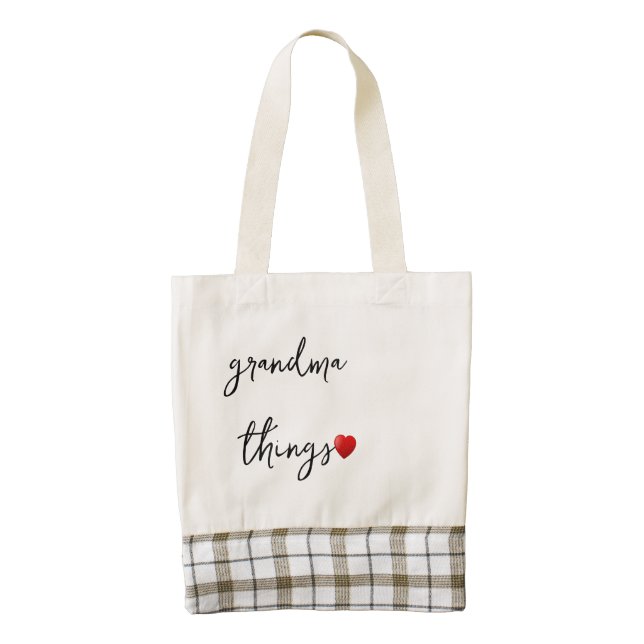 Personalized Grandma Things Bag – Unique Gift for  (Front)