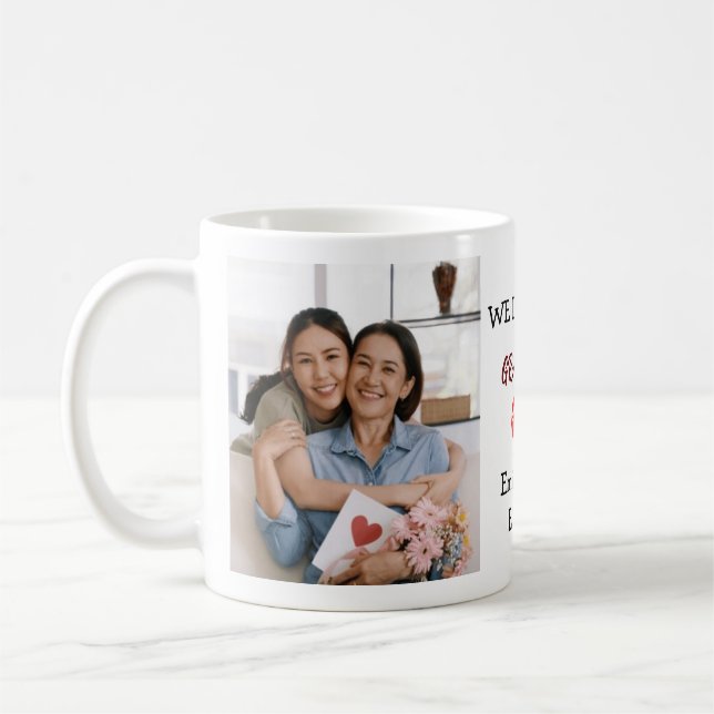 Personalized Grandma We Love You 2 Photos  Coffee Mug (Left)