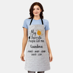 Personalized Grandma with names of the grandkids Apron