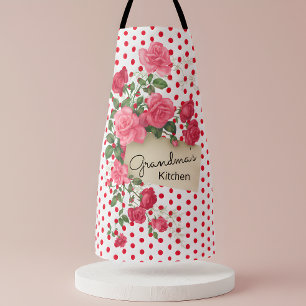 Personalized Grandma's Kitchen Floral Apron