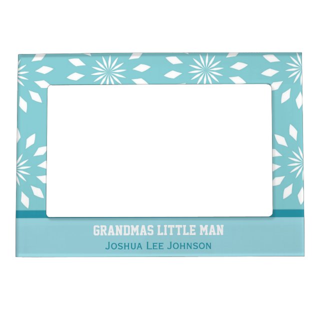 Personalized: Grandmas Little Man: Magnetic Frame (Front)