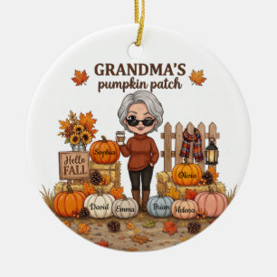 Personalized Grandma's Pumpkin Patch Ornament