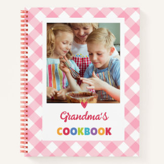 PERSONALIZED Grandma's Recipe Book (ADD YOU PHOTO)
