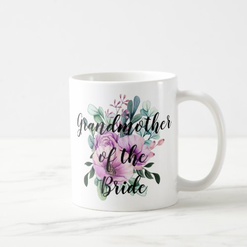 Personalized Grandmother of the Bride Groom Coffee Mug