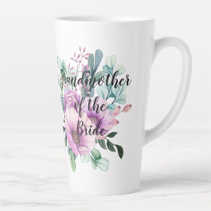 Personalized Grandmother of the Bride Groom Latte Mug