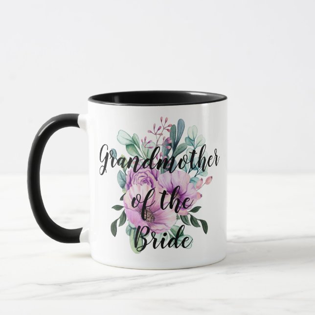 Personalized Grandmother of the Bride Groom Mug (Left)