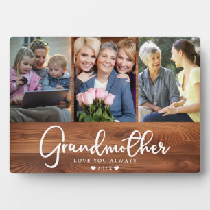 Personalized Grandmother Photo Collage Plaque