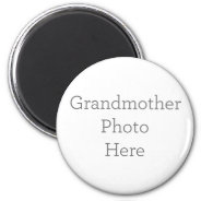 Personalized Grandmother Photo Magnet Gift at Zazzle