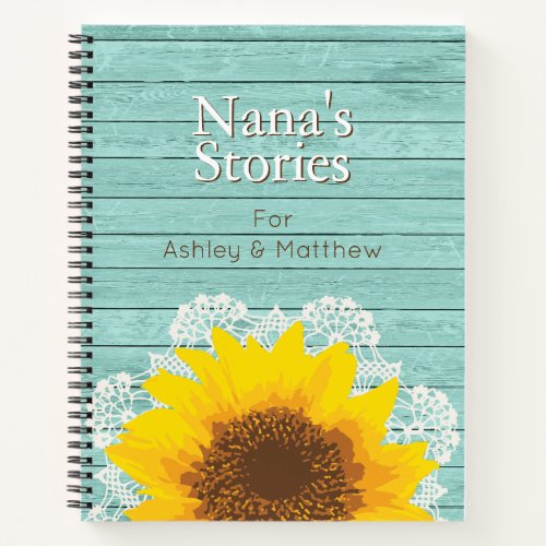Personalized Grandmothers Stories Notebook