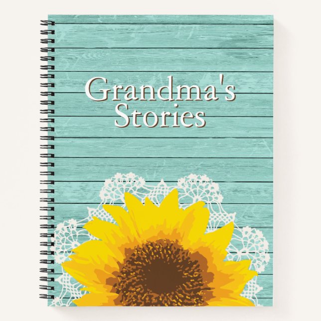 Personalized Grandmother's Stories Notebook (Front)