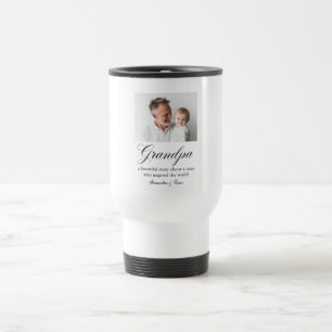 Personalized Grandpa   Custom Grandfather Gift Travel Mug
