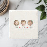 Personalized Grandpa EST 2025 with Grandkids Faces Stone Coaster<br><div class="desc">Celebrate Grandpa’s new title in style with this personalized stone coaster featuring adorable grandchild photos and names. With its clean minimalist layout and rustic marble base,  it’s the perfect keepsake for Father’s Day,  birthdays,  or a special “Grandpa-to-be” announcement. Functional and heartwarming,  this custom coaster adds love to every sip.</div>