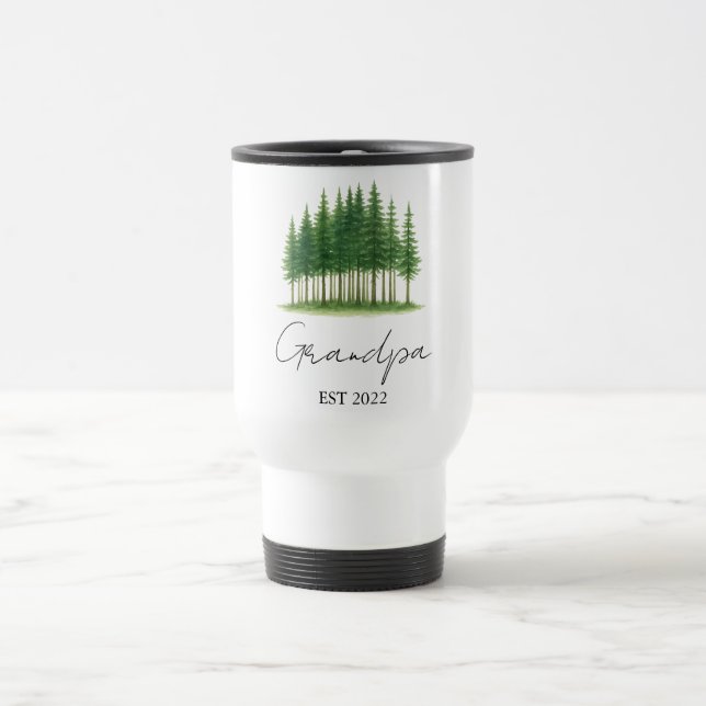 Personalized “Grandpa Est. [Year]” -  Travel Mug (Center)