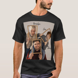 Personalized Grandpa Father Son T-Shirt