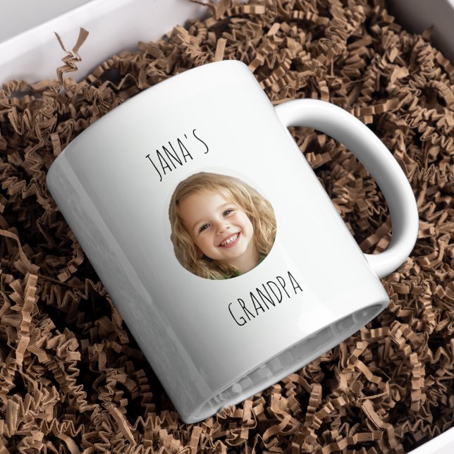 Personalized Grandpa Gift | Custom Grandchild Face Coffee Mug (Creator Uploaded)
