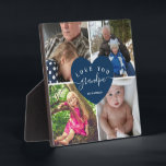 Personalized Grandpa Gifts Family Photo Collage Plaque<br><div class="desc">Personalized Grandpa Gifts Family Photo Collage</div>