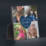 Personalized Grandpa Gifts Family Photo Collage Plaque<br><div class="desc">Personalized Grandpa Gifts Family Photo Collage</div>