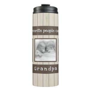 Personalized Grandpa Gifts - Photo Thermal Tumbler