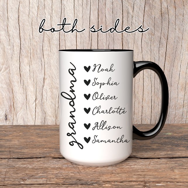 Personalized Grandpa & Grandma Matching Mug Set (grandpa mug, grandma mug, personalized mug, custom name mug, gift for grandpa, gift for grandma,)