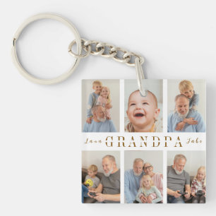 Personalized Grandpa Keychain Gift