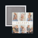 Personalized Grandpa Magnet | Grandparents Day<br><div class="desc">"Celebrate Grandpa with a personalized magnet that brings a smile every time he sees it! Perfect for Grandparents Day, birthdays, or just because, this custom magnet can be engraved or printed with his name, a special message, or a heartfelt phrase like “World’s Best Grandpa.” A charming keepsake for his fridge,...</div>