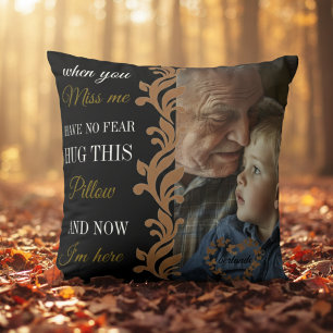 Personalized Grandpa Memorial Photo Pillow