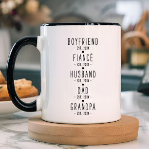 Personalized Grandpa Milestones Gift Mug
