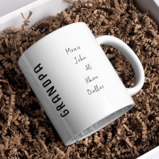 Personalized Grandpa Mug with Grandkids Names