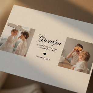 Personalized Grandpa Photo Card 