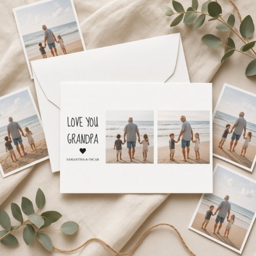 Personalized Grandpa Photo Card