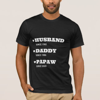 Personalized Grandpa Shirt with Dates