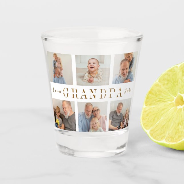 Personalized Grandpa Shot Glass (Front)