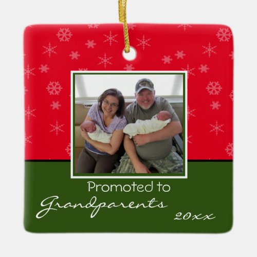 Personalized Grandparents Christmas Ornament