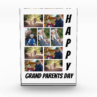 Personalized Grandparents Day 9  Photo Collage  Block