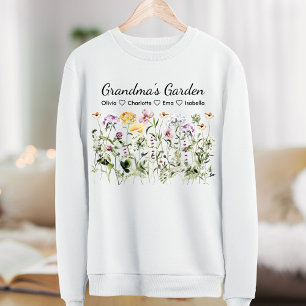 Personalized Grandparent's Day Wildflower Garden Sweatshirt