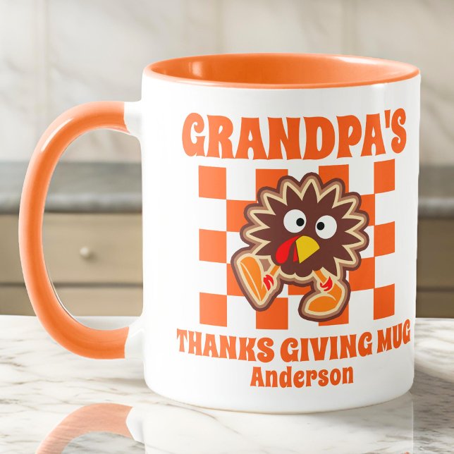 Personalized Grandpa's Thanksgiving  Mug (Creator Uploaded)