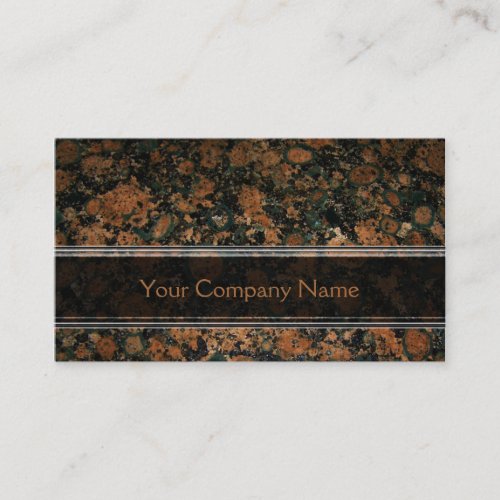 Personalized Granite Business Card