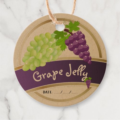 Personalized Grape Jelly Canning Jar Label