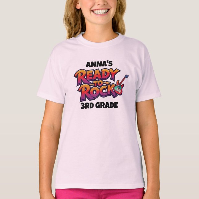 Personalized Graphic Kid T-shirt - Back To School (Front)