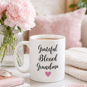 Personalized Grateful Blessed Grandma Coffee Mug